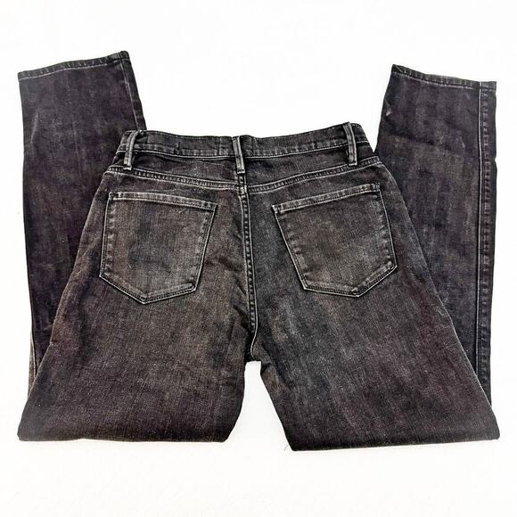 Frame Le Sylvie Slender Straight Tonal Stripe Denim Jeans Size 27 - Picture 5 of 8